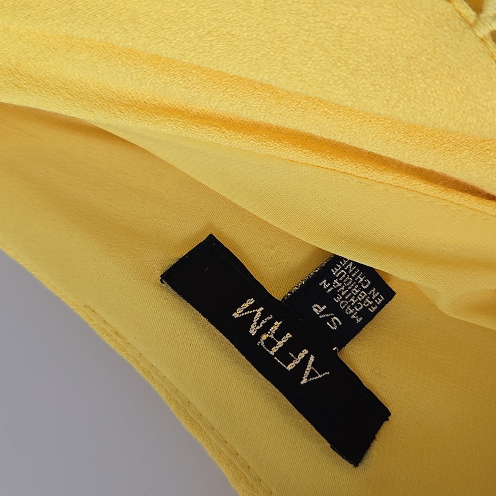 AFRM Ruffle Yellow Dress - Picture 6 of 8